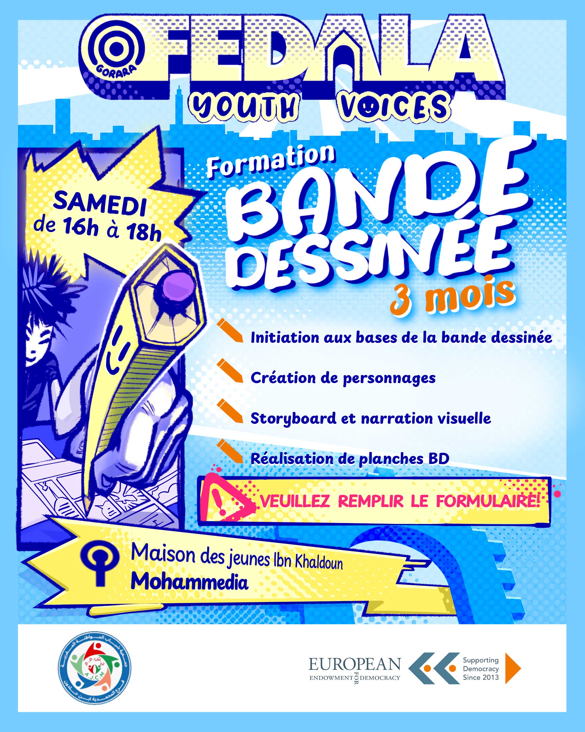 Affiche BD — Fedala Youth Voice