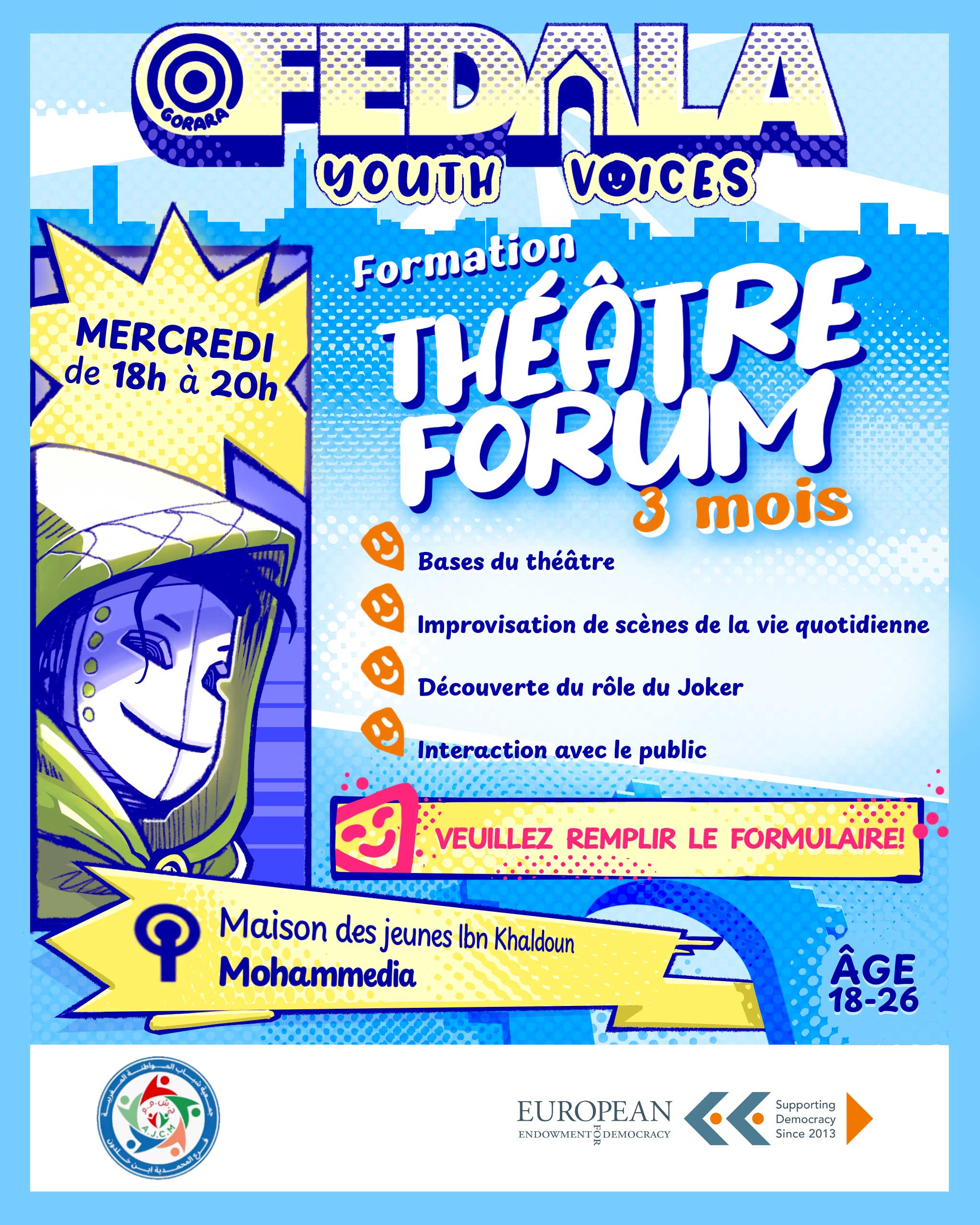 Affiche Théâtre — Fedala Youth Voice